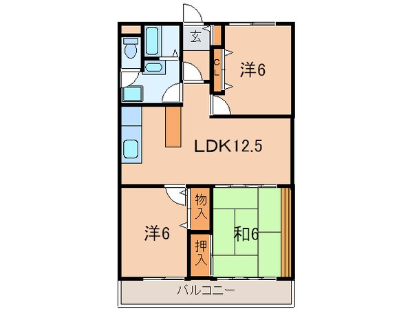 カワモヒルの物件間取画像